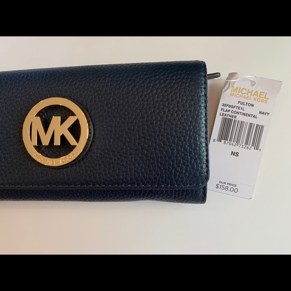 MICHAEL Michael Kors Fulton Flap Continental Navy - Picture 4 of 5